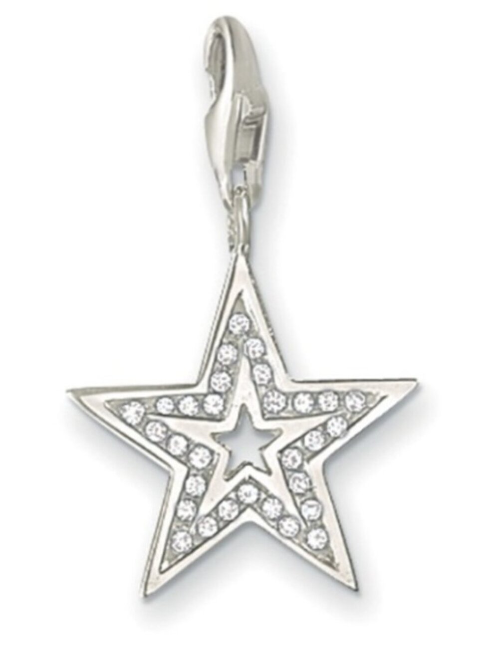 Thomas Sabo Glitter Star 925 Silver Dangle Charm